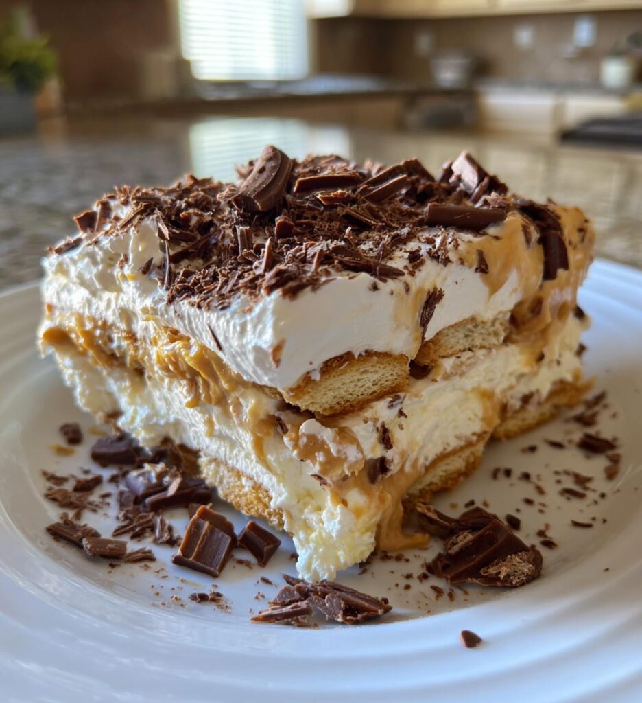 No Bake Peanut Butter Icebox Cake
