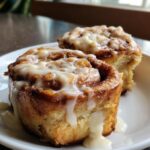 Peach Cobbler Cinnamon Rolls