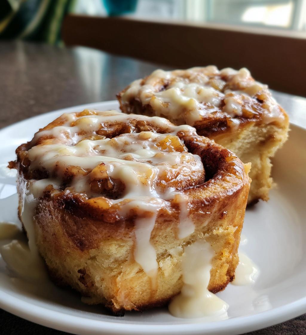 Peach Cobbler Cinnamon Rolls