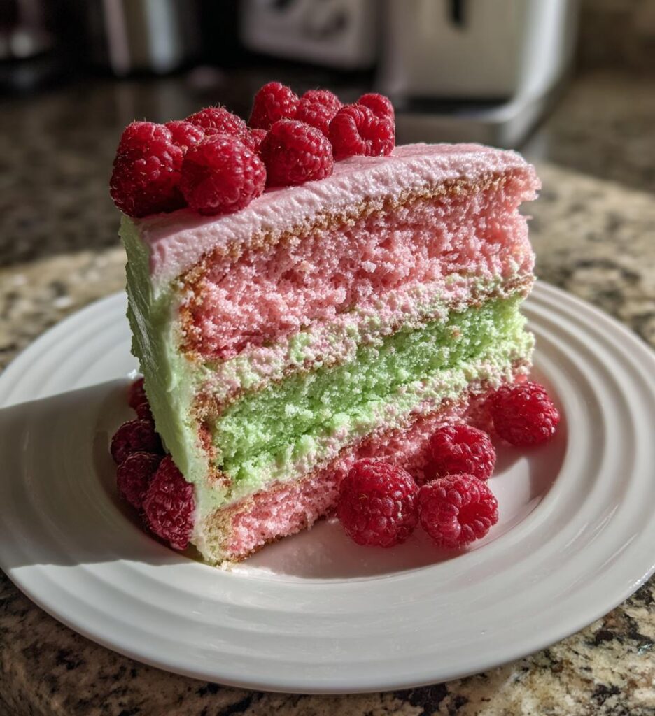 Raspberry Key Lime Cake
