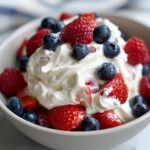 Red White and Blue Cheesecake Salad