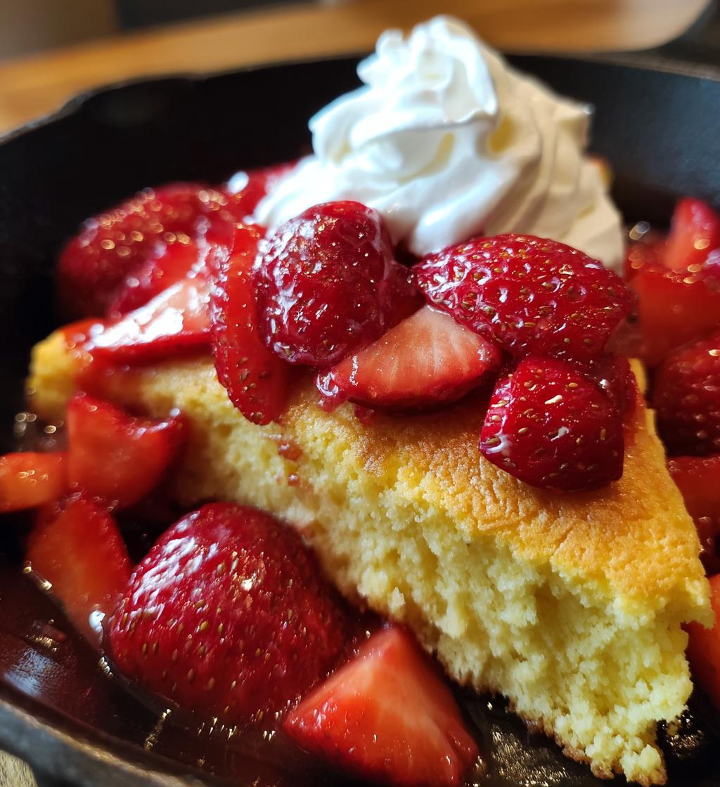 Skillet Strawberry Shortcake