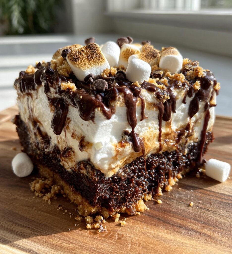 Smores Poke Cake