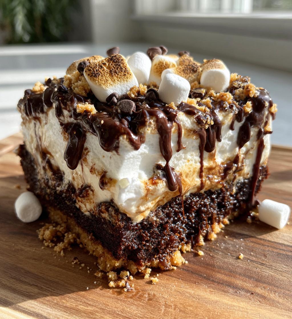 Smores Poke Cake