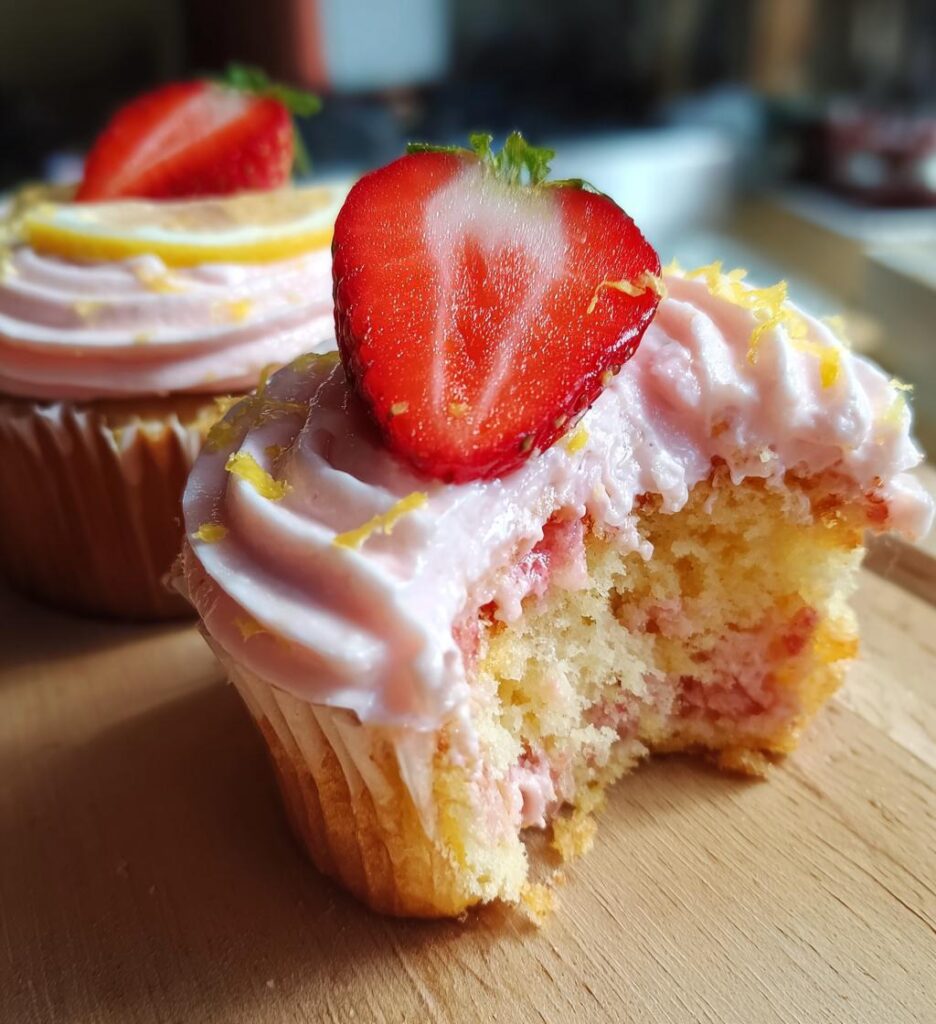 Strawberry Lemonade Cupcakes