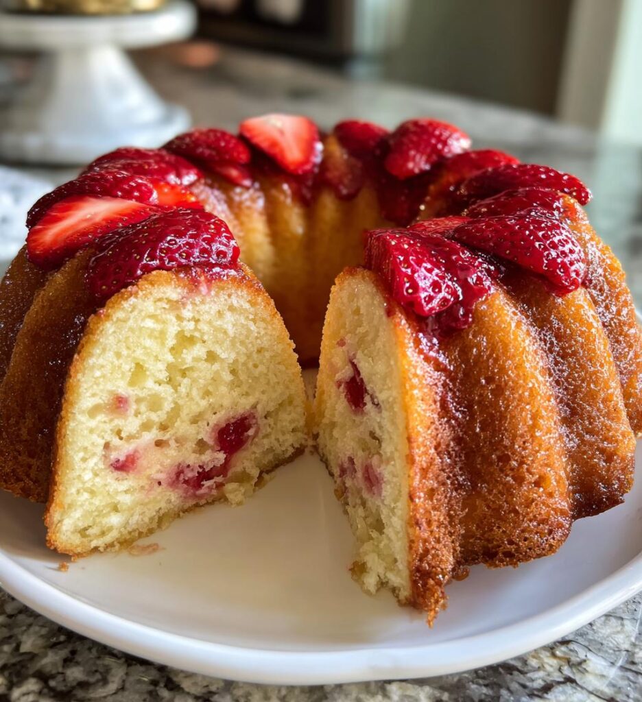 Strawberry Pound Cake