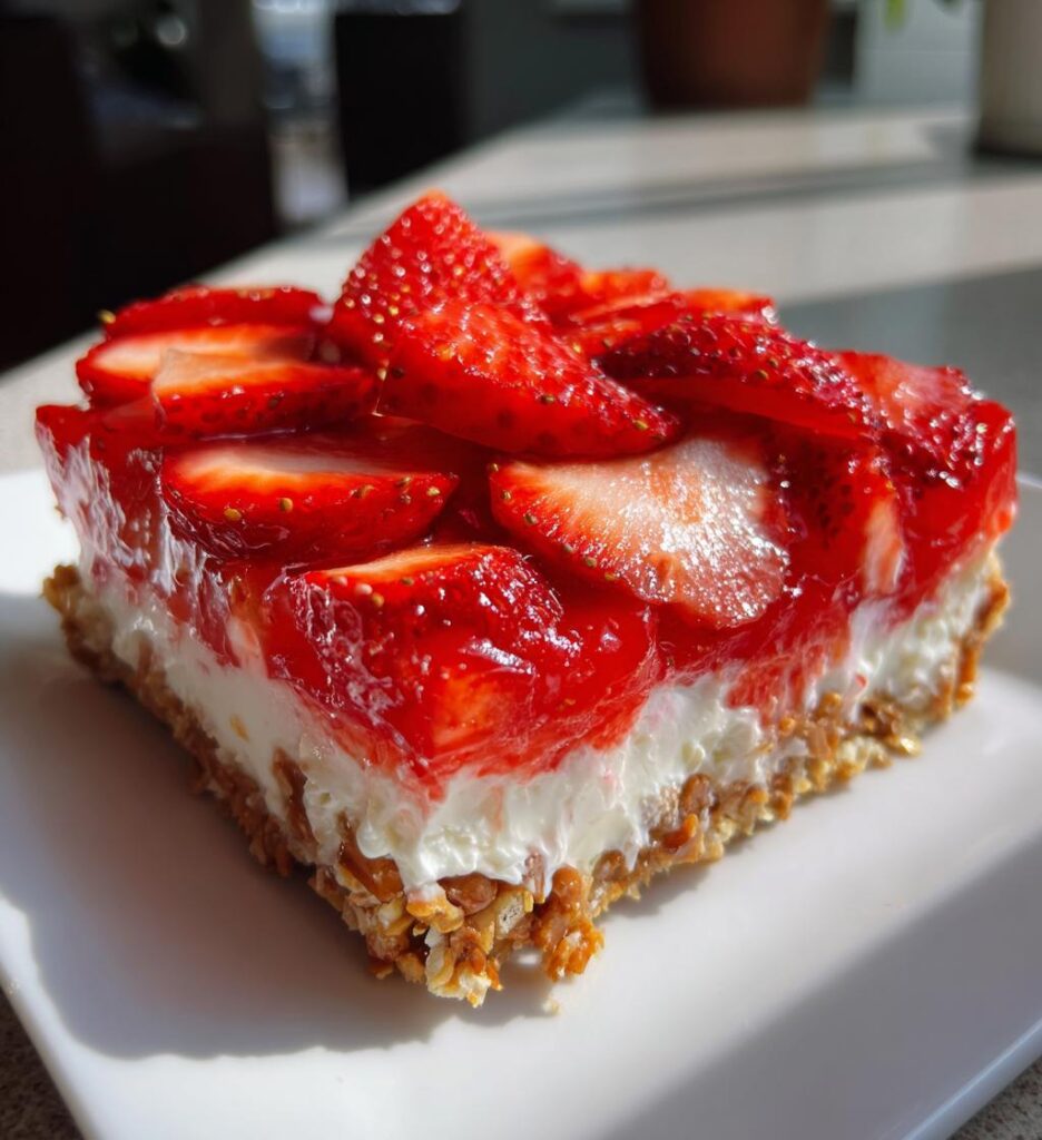 Strawberry Pretzel Jello Salad
