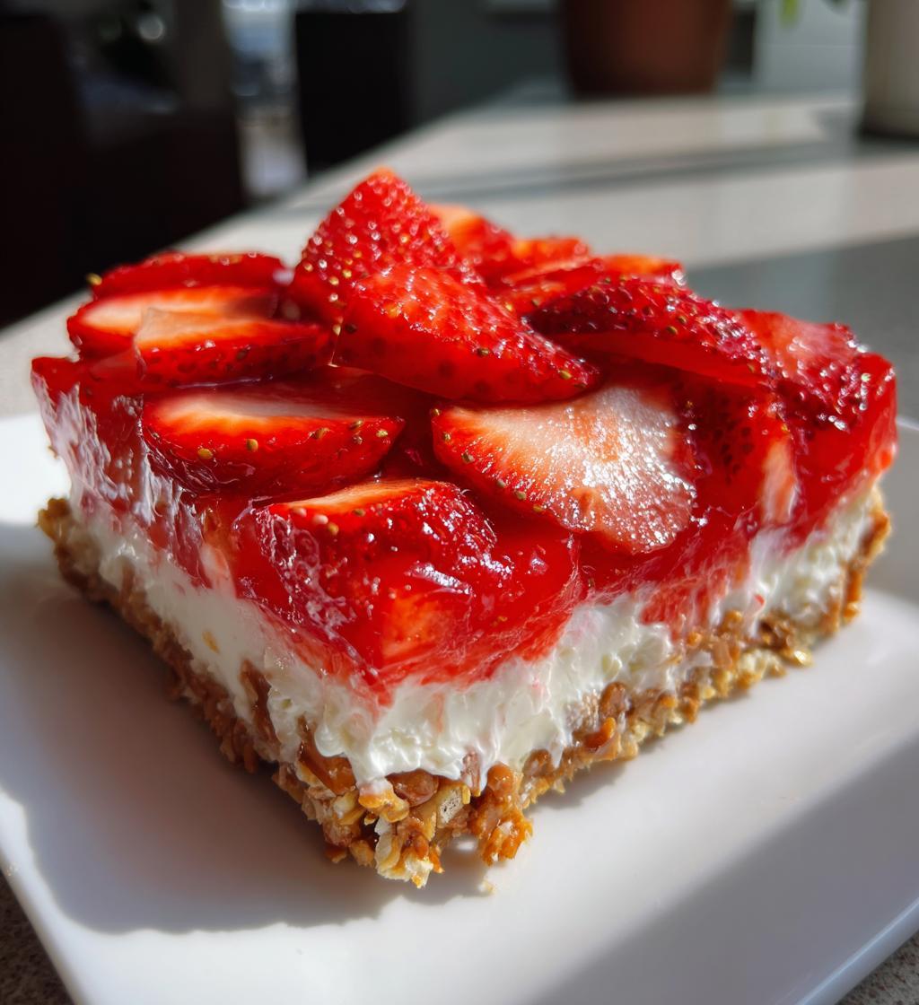 Strawberry Pretzel Jello Salad