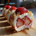 Strawberry Shortcake Cheesecake Sushi Rolls