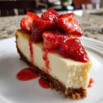 Strawberry Topped Cheesecake Dessert