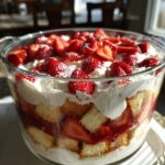 Strawberry Trifle with Angel Food Cake