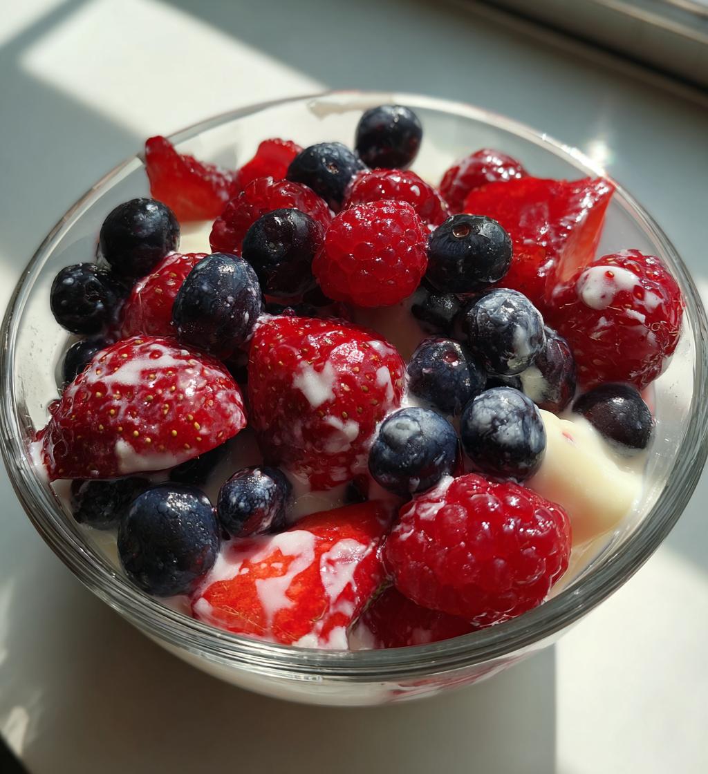 Summer Berry Cheesecake Salad