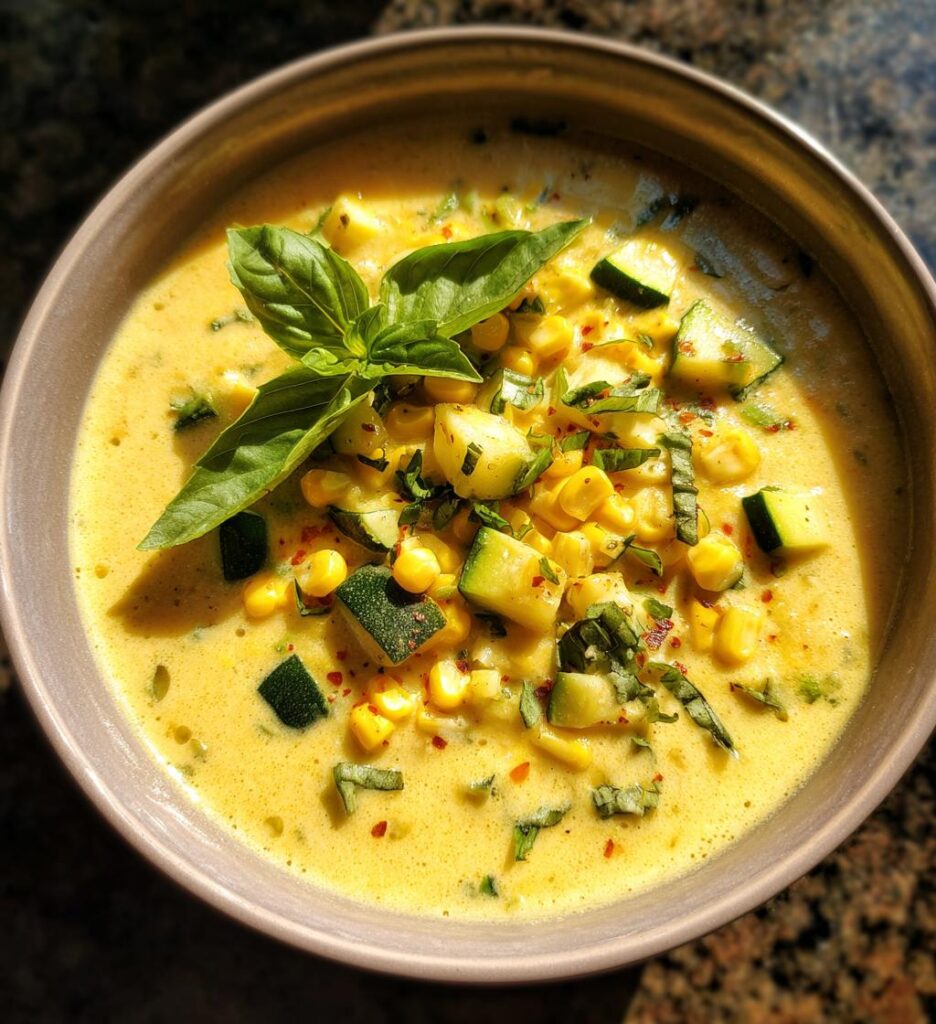 Summer Corn and Zucchini Chowder
