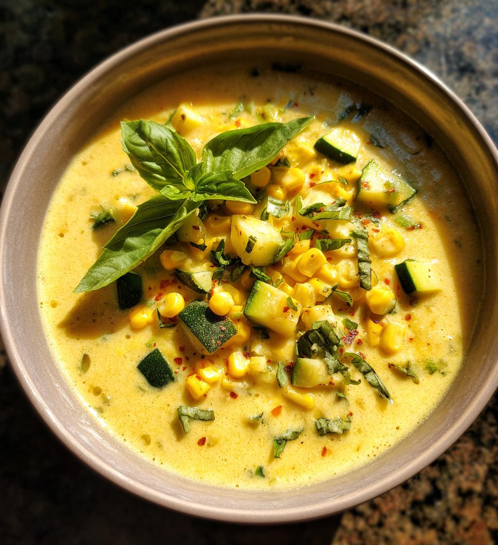 Summer Corn and Zucchini Chowder
