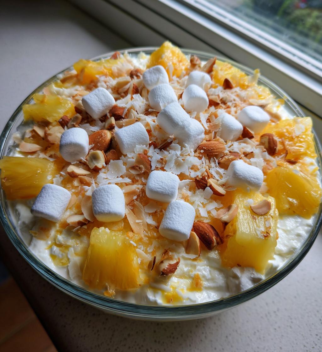 Tropical Hawaiian Cheesecake Salad