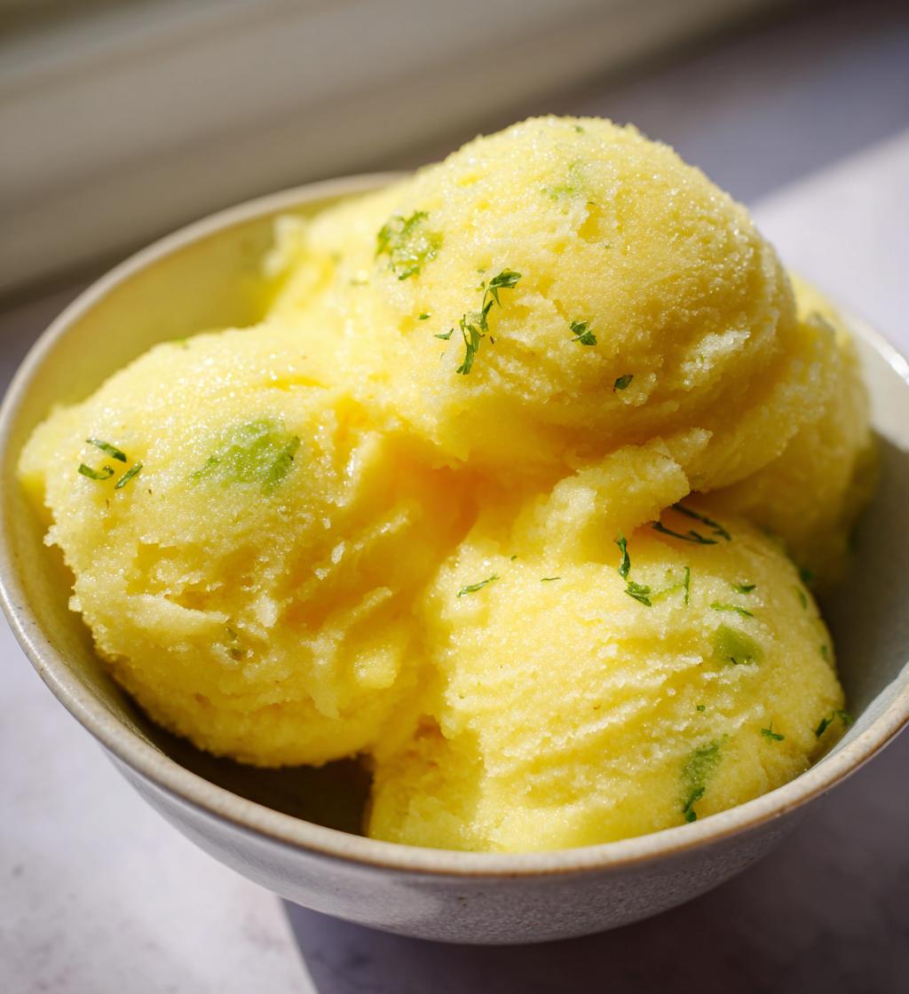 Tropical Pineapple Sorbet