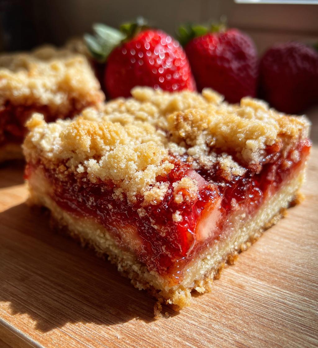 Very Best Strawberry Crumb Bars